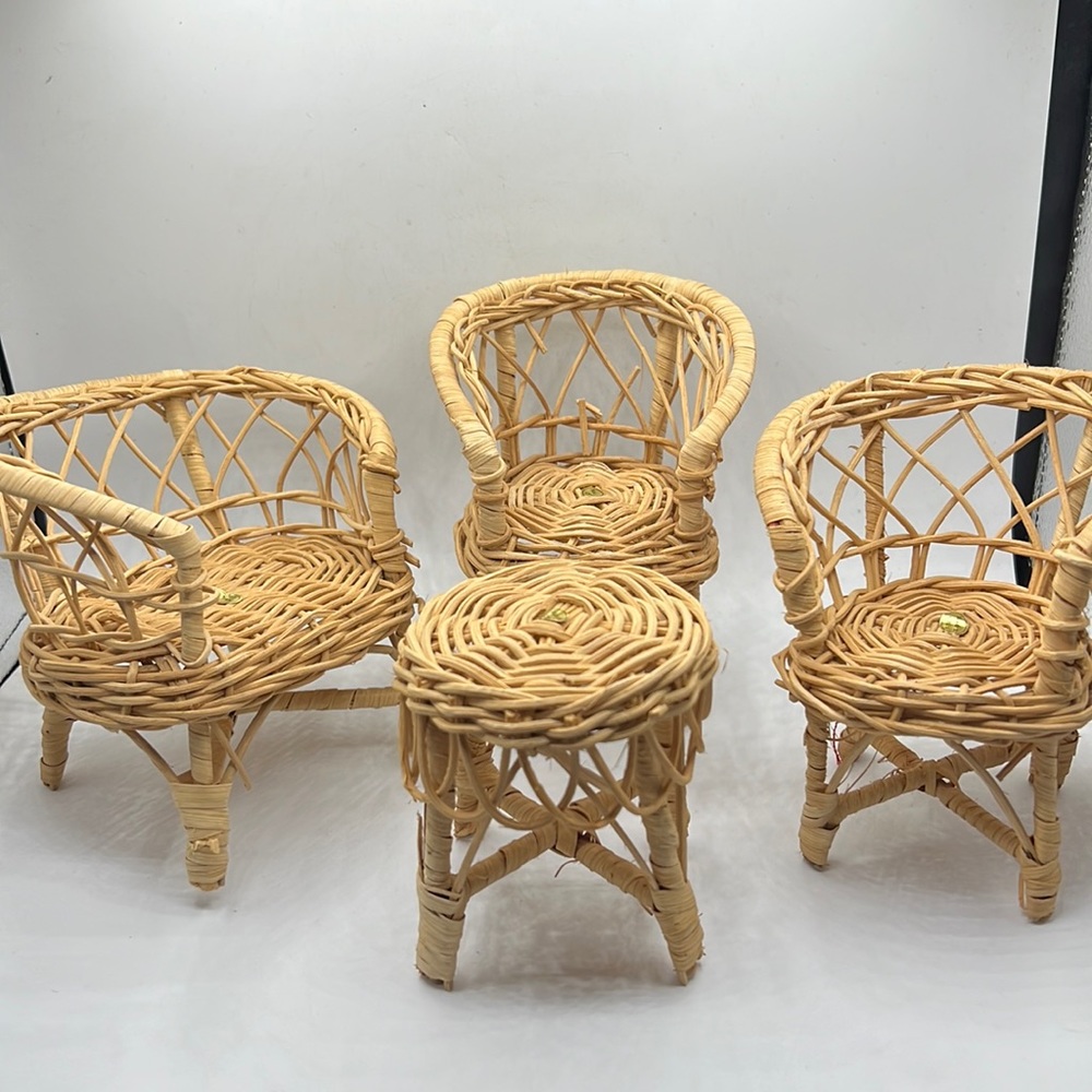 Small Wicker Doll Furniture